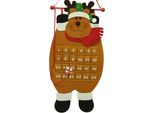 Calendario Dell'avvento In Feltro 3D Di Babbo Natale, Calendario Del Conto Alla Rovescia Per Il Natale, Decorazioni Per Interni, Cervo Di Alce