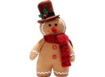 Cuscino Di Pan Di Zenzero, Natale, 30 Cm, Decorazione In Cartone Animato Di Pan Di Zenzero, Simpatica Decorazione Natalizia In Resina Di Pan Di Zenzero, Regalo Per Bambini, Uomo