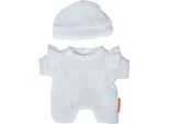 Pigiama Per Bambole Miniland Con Cappello - Vestiti Per Bambole 21 Cm In Cotone
