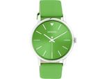 Quarzuhr OOZOO, grün, Armbanduhren, Damen, Quarzuhr, Armbanduhr, Damenuhr, Lederarmband