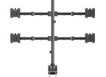 Speaka Professional SP-MM-541 Supporto Da Tavolo Per Monitor A 4 Vie 43,2 Cm 17" - 88,9 35"" Nero (SP-13383188)"