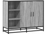 Syfax™ Credenza Grigio Sonoma 92X35X76 Cm In Legno Multistrato