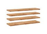 Syfax™ Mensole Da Parete 4 Pz 160X40X4 Cm Legno Acacia Rifinito A Olio