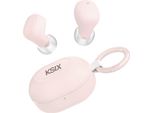 Ksix BTW06R, True Wireless Stereo (Tws), 20 - 20000 Hz, Chiamate/Musica, Cuffie, Rosa