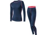 LÖFfler Set Camicia E Pantaloni Lunghi Transtex Warm Donna Intimo Sportivo Blu 44