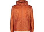Cmp Giacca Da Pioggia Da Uomo Clima-Protect Con Cappuccio Arancione 52