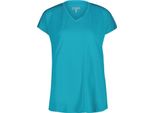 T-Shirt Cmp Da Donna In Jersey Con Scollo A V E Funzione Dry Blu 44