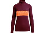 Martini Pearl Camicia Donna Mezza Zip Manica Lunga Viola L