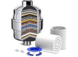 Filtro Doccia A 25 Stadi, Filtro Doccia Per Acqua Dura, Filtro Doccia Per La Rimozione Di Fluoro E Cloro, Filtro Doccia, Depuratore D'acqua Con 2 Cartucce