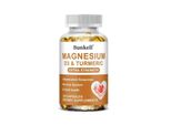 Magnesio + Vitamina D3 + Curcuma (120 Capsule) Integratore Alimentare, Sistema Immunitario, Nervi, Muscoli, Ossa, Denti, Salute Del Cuore