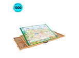 Piecepro Tavola Puzzle Regolabile Con 6 Cassetti - 1500 Pezzi - Tavola Puzzle Con Sistema Di Archiviazione - 90 X 69 Cm - Tappetino Per Puzzle - Portapuzzle - Puzz