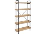 Luxiqo Libreria - Libreria - Scaffale - Libreria Industriale - Libreria Per Bambini - Armadio - Armadio Portaoggetti - Armadi - 91 X 25,5 X 173 Cm