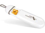 Piccolo Portapillole Da Portare Sempre Con Sé - Contenitore Per Integratori Alimentari E Vitamine Con 3 Scomparti - Design Elegante E Privo Di Bpa - Bianco/Grigio