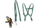 Guinzaglio A Pettorina Per Animali Domestici, Ara E Cacatua - Simpatico Design Arcobaleno - Guinzaglio Sicuro Per Pappagalli - Corda Regolabile Per L'addestramento Anti-Morso.
