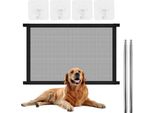 Cancelletto Di Sicurezza Porta Per Cani Cancelletto Di Sicurezza Senza Foratura Barriera Per Cani Porta Di Separazione Gatti Porta Portatile Porta Di Sicurezza Per Animali Domestici Cancelletto Per Scale Rete Per Cani Con Ganci Adesivi