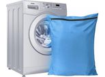 Sacchetti Per Il Bucato Per Animali Domestici - Sacchetti Per Il Bucato In Twill Di Poliestere - Grandi Sacchetti Per Il Bucato Con Cerniera - Impediscono Ai Peli Di Animali Domestici Di Intasare I Sacchetti Per Il Bucato - Sacchetti Per Il Bucato Per Coperte Per Animali Domestici - Ideali Per Cani E Gatti (70 X 80 Cm) - Blu-L
