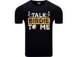 T-Shirt Diarbo Da Uomo Con Stampa Sportiva Uccelli Nera Taglia Xxl
