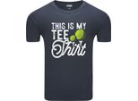 Diarbo T-Shirt Uomo Con Stampa Sportiva Golf Shirt Grigio Scuro Taglia L