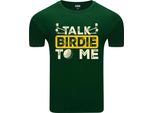 T-Shirt Da Uomo Diarbo Con Stampa Sportiva Di Uccelli Verde Scuro Taglia Xxl