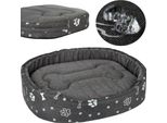 Lettino Ovale Per Cani/Gatti, Welsti Grigio Scuro M 58X47
