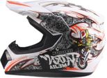 Casco Da Cross Casco Da Bambino Casco Da Moto Motocross Mejia Bianco Moto Taglia L