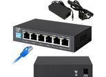 Extralink Ex.14831 Switch Non Gestito L2 Fast Ethernet (10/100) Power Over Ethernet (Poe) Nero