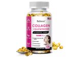 Collagene + Glutatione 5500 Mg + Vitamina C (120 Capsule) Integratore Alimentare, Pelle, Antiossidante, Anti-Età, Illuminante Viso, Detergente
