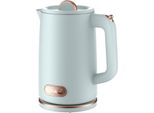 Bollitore Da 1,8 L In Acciaio Inox Senza Bpa, Senza Fili, Bollitore Elettrico Per Tè Con Spegnimento Automatico, Protezione Contro Il Funzionamento A Secco, Design A Doppia Parete, Base A 360 Gradi