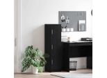 Maison Exclusive - Credenza Alta Effetto Rovere Nero 31,5 X 32 X 122,5 Cm