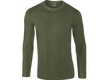 Gildan - Uomo/Donna - Maglietta Unisex A Maniche Lunghe "Softstyle"" LT1372 (S) (Verde Militare)"