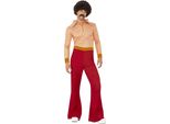 Smiffys - Costume "Authentic 70S"" - Uomo SM871 (Xl Regular) (Rosso/Arancione/Bianco)"