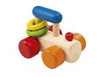 Selecta Babywelt Giocattolo Rotante In Legno Rolina Locomotiva Strisciare 61028
