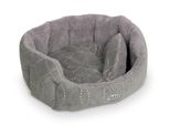 Letto Nobby Comfort Ovale "Ceno"" L X P X A: 55 X 50 X 21 Cm Grigio / Grigio"