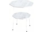 Elegante Tavolino In Metallo Bianco In Stile Moderno