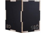 Succebuy 3-In-1 Plyometric Jump Box, Plyo Box In Legno Da 16/14/12 Pollici, Piattaforma E Jump Agility Box, Step-Up Box Fitness Antiscivolo Per L'allenamento In Palestra A Casa