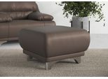 Hocker Cotta "Maranello", Braun (Mud), B:66Cm H:43Cm T:66Cm, 64% Polyurethan, 25% Polyester, 11% Baumwolle, Hocker, FußHocker Polsterhocker