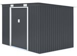 Casetta Da Giardino In Metallo Rojaplast S2001C 251X171 Cm Grigio