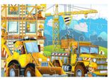 Luna Puzzle Puzzle Per Bambini Cantiere Formato 24 Pezzi 41X28 Cm Con Immagini Da Colorare