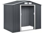 Casetta Da Giardino In Metallo Rojaplast Archer A 203X117 Cm Grigio