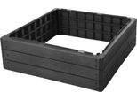 Letto Da Giardino, 76 X 76 X 25 Cm, Nero