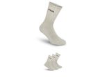 Tennissocken FILA UNISEX CREW TENNIS FULL TERRY SOCKS, Damen, Gr. 35-38, grau, Baumwollmischung, normal, Socken Tennissocken, mit dezentem Logoschriftzug