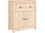 Vidaxl Credenza 70X35X80 Cm In Legno Di Pino Massiccio