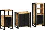 Syfax™ Set Di Mobili Per Il Bagno 3 Pcs Legno Di Mango Massello