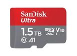 SANDISK Speicherkarte microSDXC Ultra 1,5TB, Adapter Mobile, grau, 1500 GB, Speicherkarten