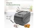 Novaliv Cassette Per Verdure Cassette Per Patate Contenitori Da 3,5L A 9L (Antracite, 1X 5L)