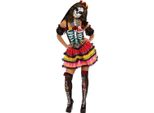 Rubies - Costume "Giorno Dei Morti Seniora"" - Donna BN4367 (L) (Nero/Rosso/Bianco)"