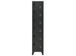 Vidaxl Armadio Spogliatoio Antracite 38X40X180 Cm Acciaio