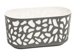 Nohel Garden Cassapanca In Plastica Duet Colore: Bianco-Antracite, Larghezza: 40 Cm
