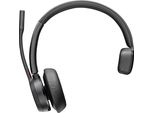 Cuffie Poly Voyager 4310 USB-A + Dongle BT700, Certificate Per Microsoft Teams, Senza Fili, Per Ufficio/Call Center, 122 G, Cuffie, Nero