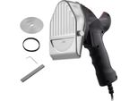 Coltello Elettrico Per Shawarma, 80 W - Coltello Per Kebab Turco - Affettatrice Commerciale Per Gyro - Acciaio Inox - Affettatrice Per Carne Doner Kebab - 2 Lame - Diametro Lama 100 Mm